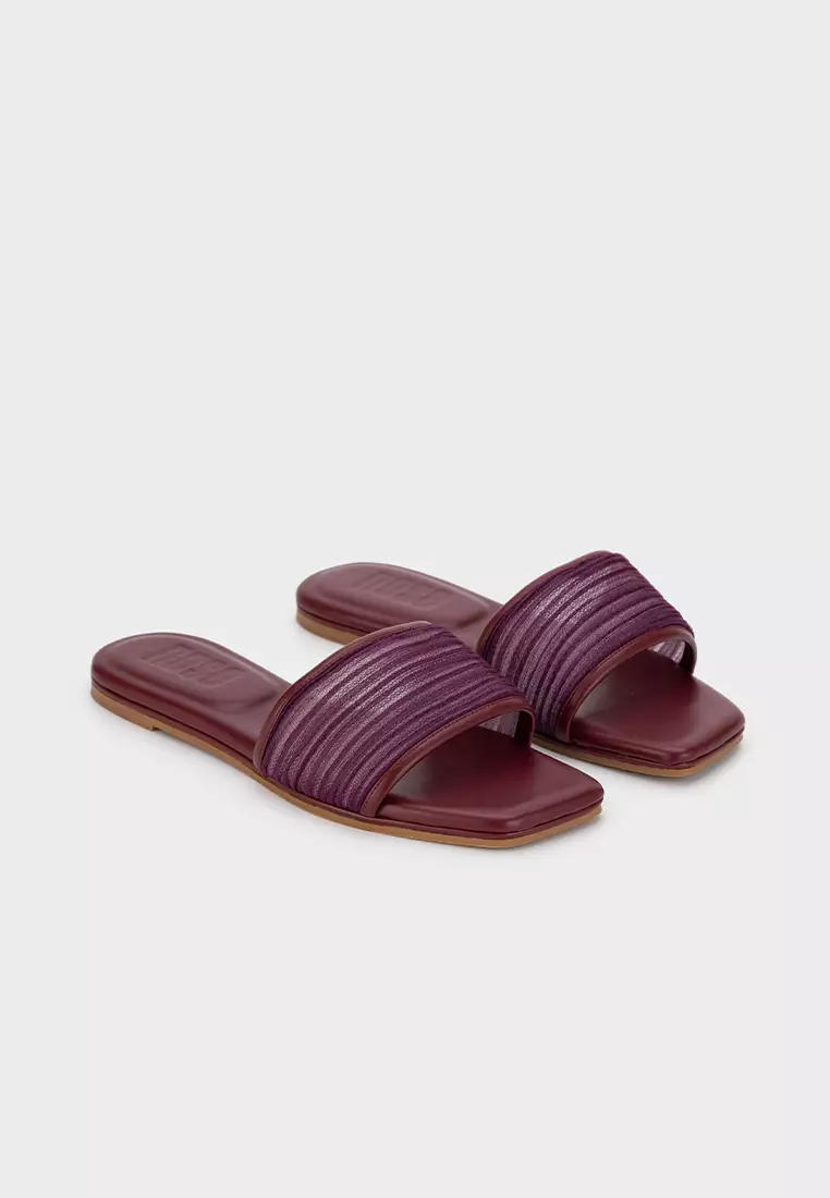 MESH PLEATED UPPER CLOUDFOAM FLAT SLIDE
