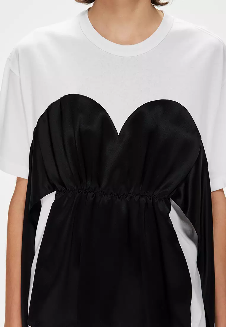 JNBY Women's Short-Sleeved Crewneck Cotton T-Shirt