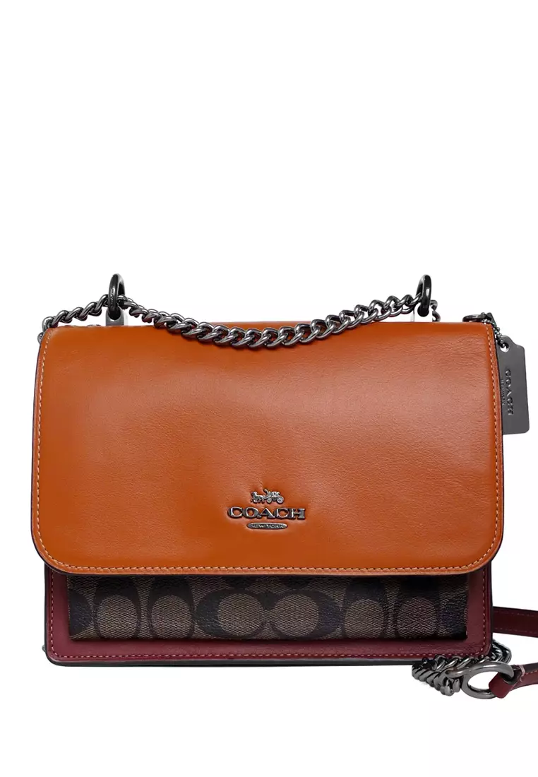 Buy Coach Coach Klare Crossbody In Signature Canvas Dark Brown/Sunset
