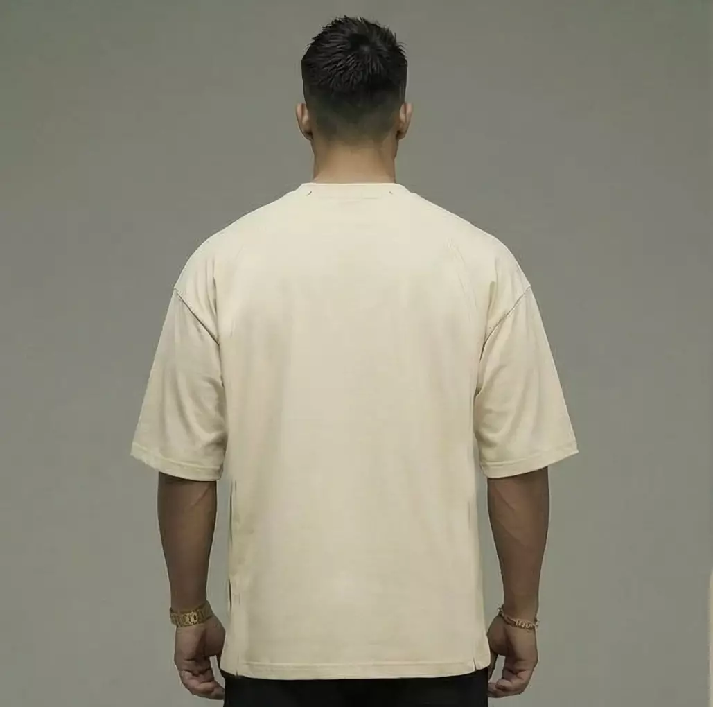 THIRDDAY Kaos Oversize Gym Piped Tracktop Cotton Hybrid cream 240gsm MTZ25