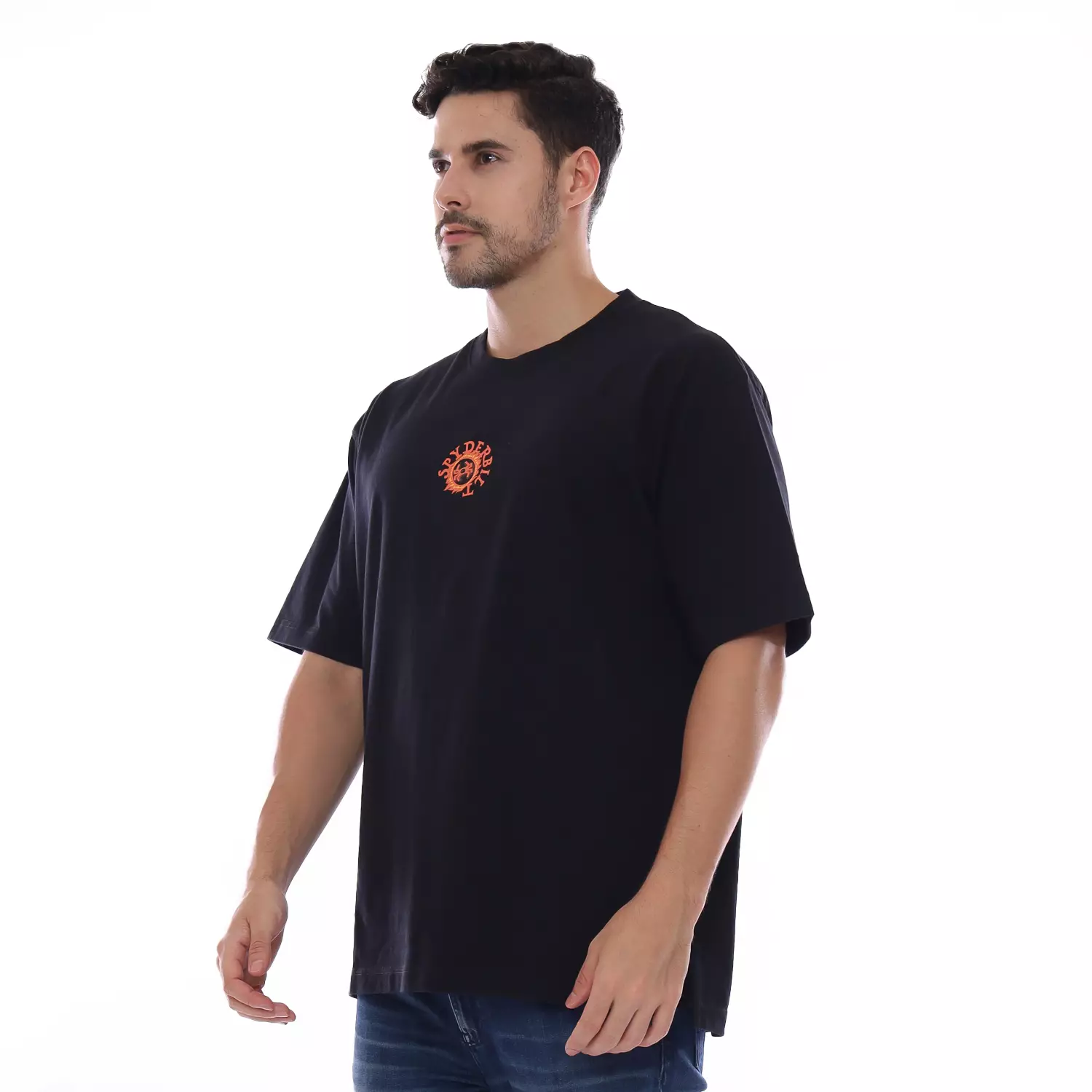 Spyderbilt Kaos Lengan Pendek Pria On Fire Men Oversize Tee Planet Surf