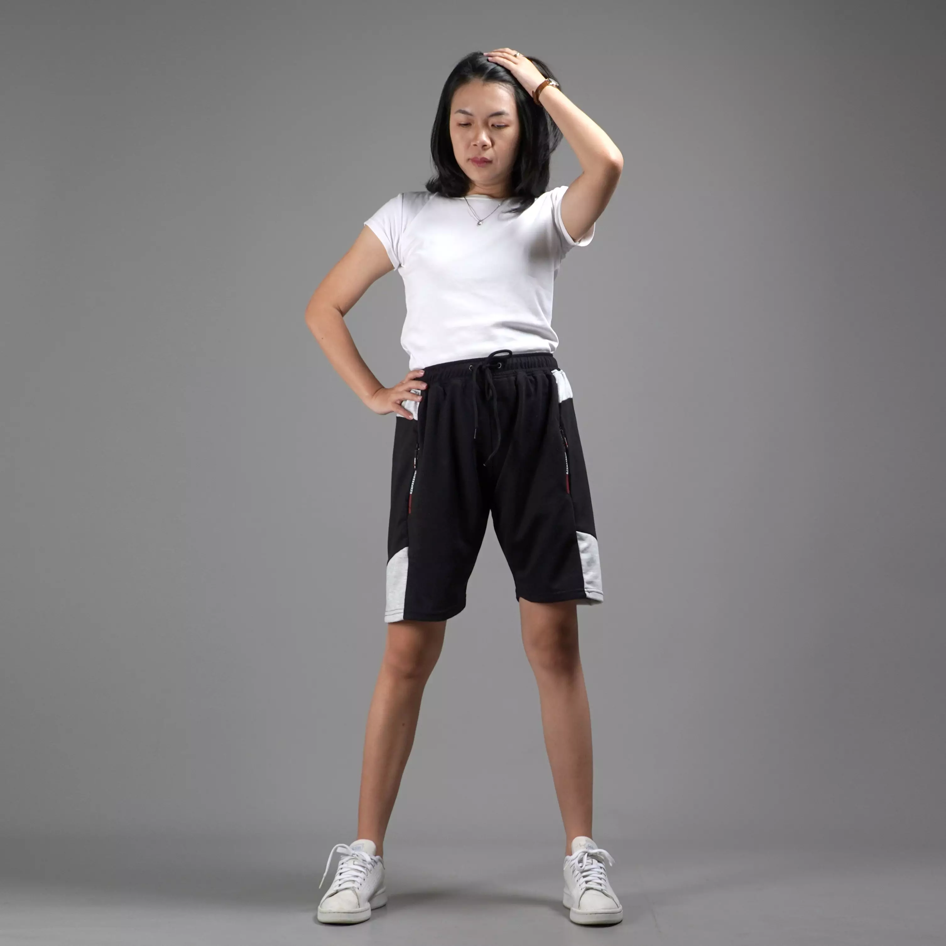  CARLA Celana Pendek Wanita Short Pants Wanita Celana Santai - HITAM