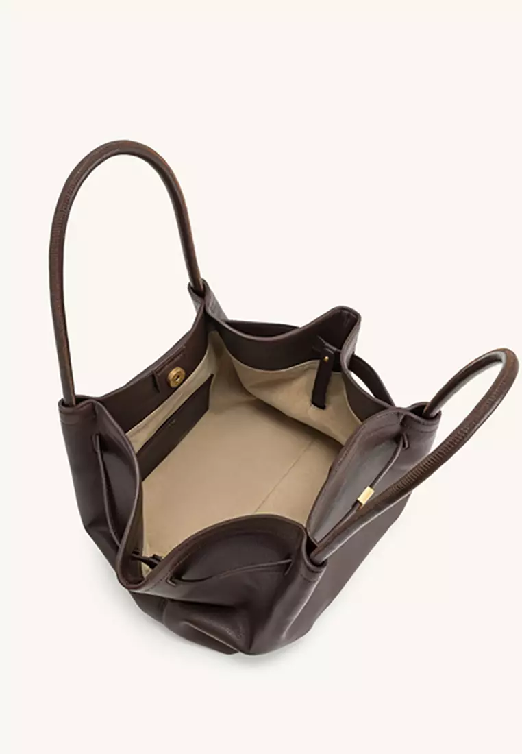 Hana Medium Tote Bag - Dark Brown