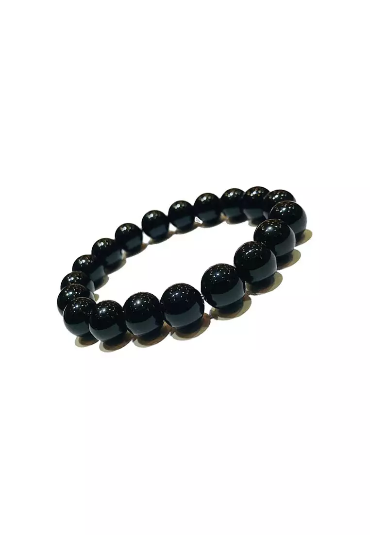 LITZ 黑瑪瑙手鍊 AB001-B10MM