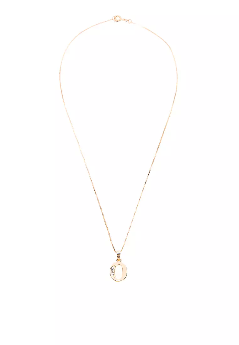 Letter o pendant necklace deals