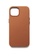 MUJJO Mujjo Full Leather Vegan Leather MagSafe Compatible Phone Case iPhone 14 Tan Brown CEBD9ES1A36523GS_4