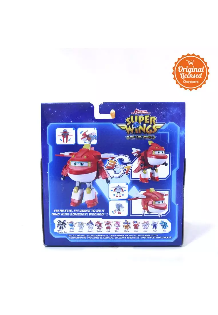 Jual Character-Land Super Wings 5 inch Transforming -Rattie Original ...
