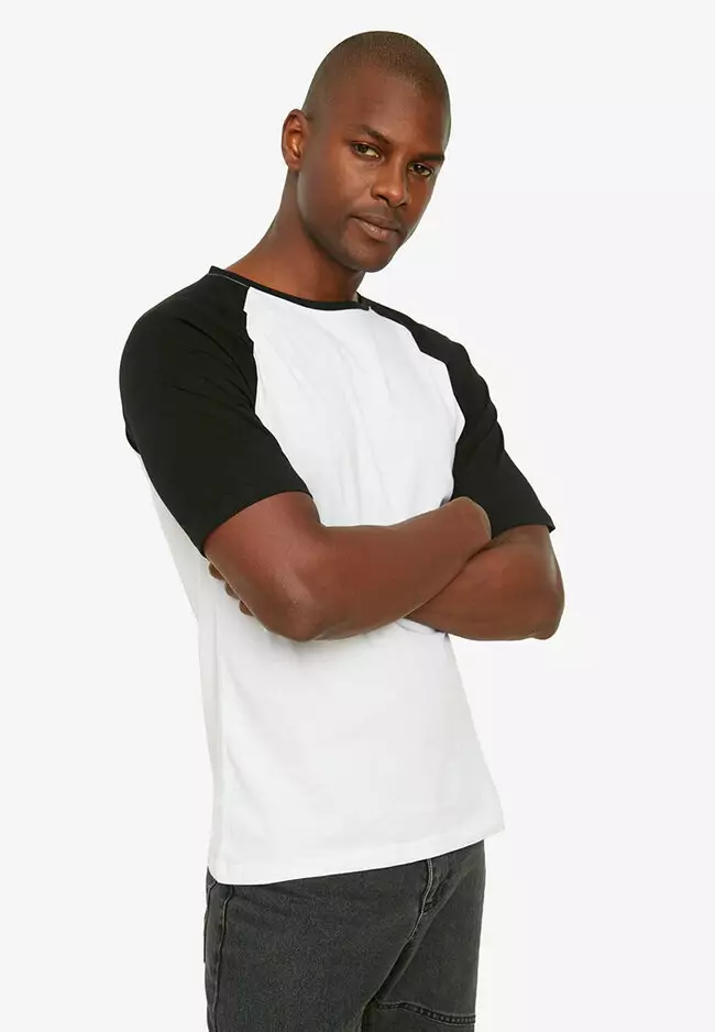 Slim fit best sale baseball tee