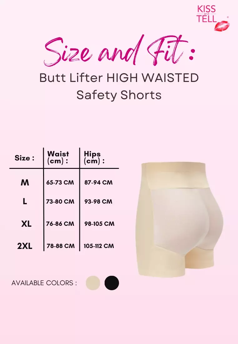 Kiss & Tell Kaira Butt Lifter High Waisted Safety Shorts Panties