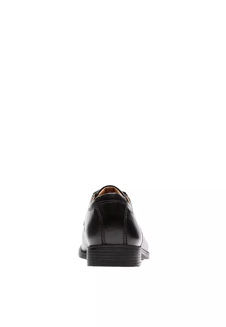 Tilden Walk Black Leather Mens Dress Shoes - Wide Feet