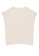 Vero Moda beige Plus Size Plis  V-Neck T-Shirt 9508BAA2BA131DGS_1