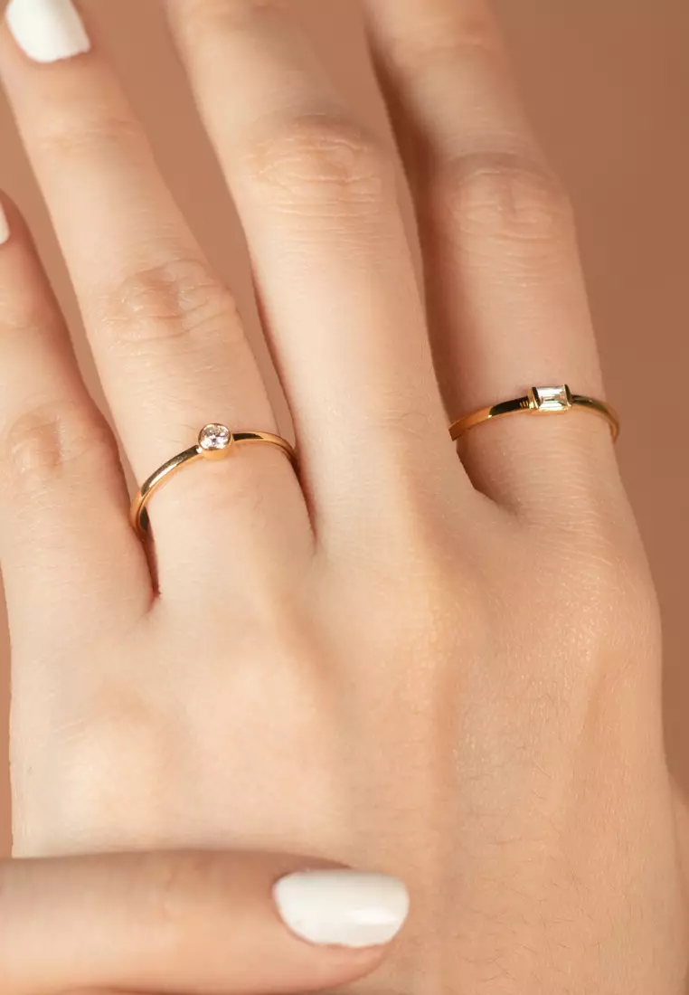Solo Diamond Ring 14k Gold