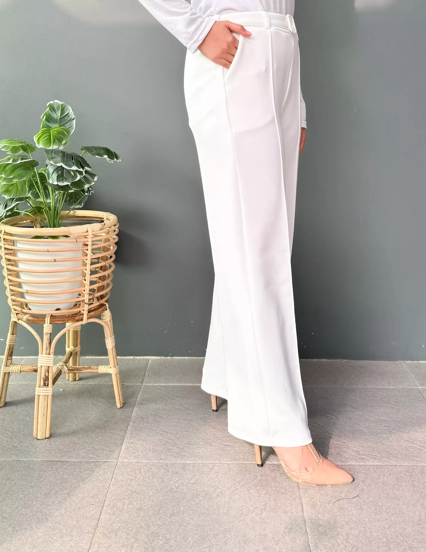 Celana Wanita Officer Pants PUTIH Premium 