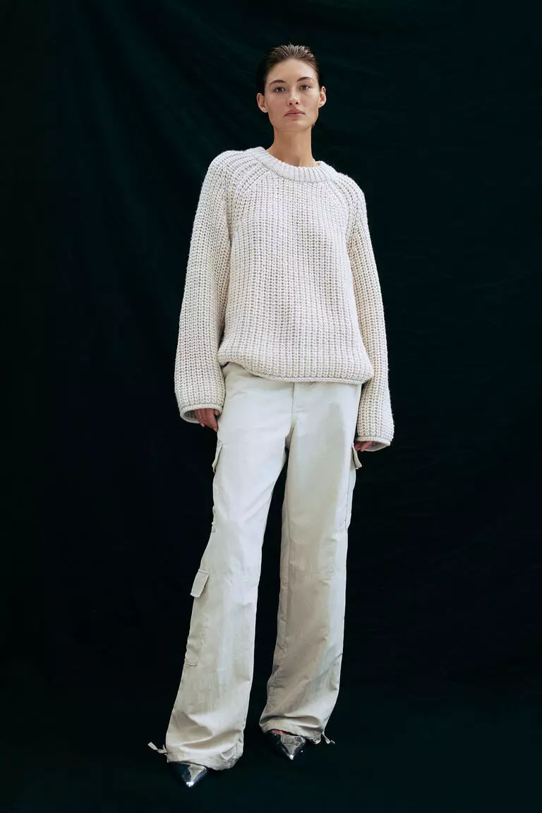 Twill cargo trousers