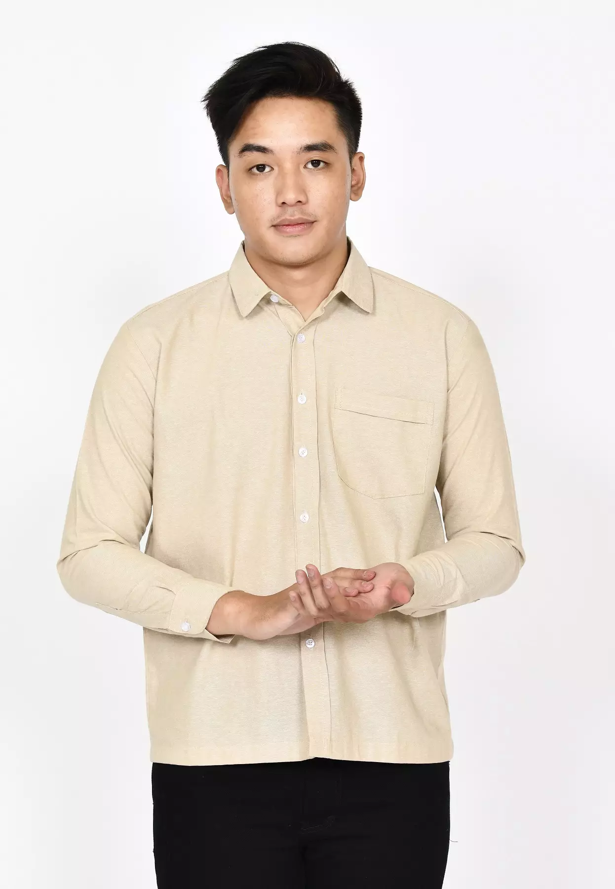 Kemeja Polos L/S James