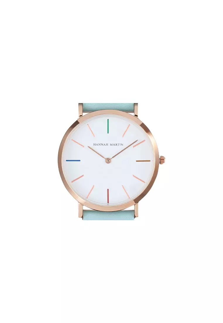 Hue Black 36 Women Leather Wrist Watch