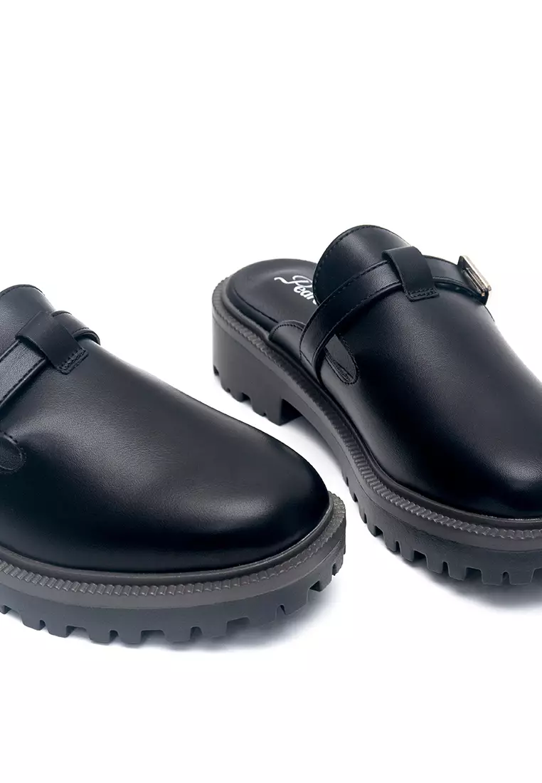 Cameron Platform Clogs in Black