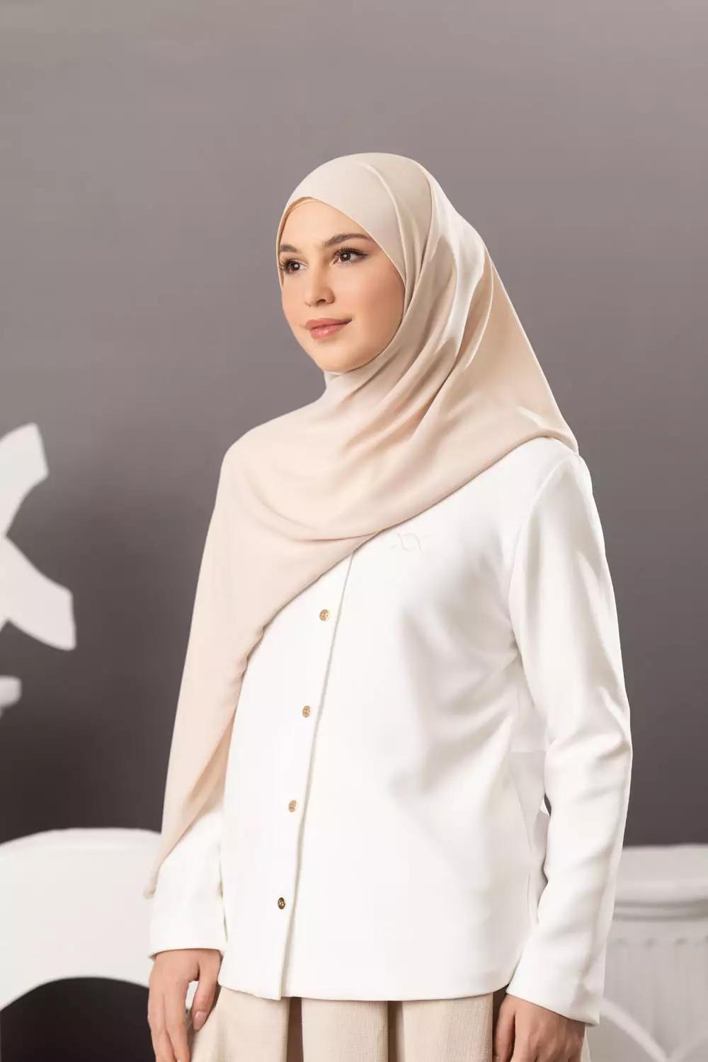 Klamby - Naya Pashmina Creamy Silk