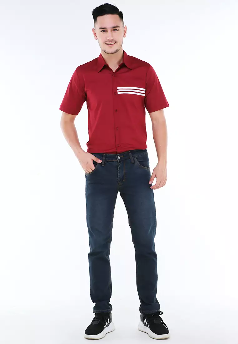 Locko Celana Panjang Denim Pria Style Casual Long Pants Material Jeans ORIGINAL - Bio Thin