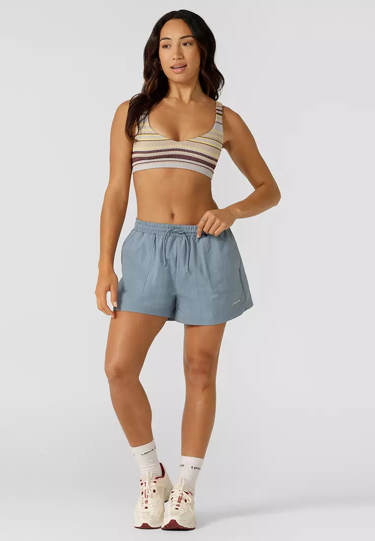 Lorna jane denim shorts top