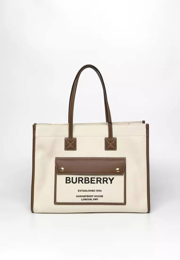 Burberry hobo canvas bag clearance