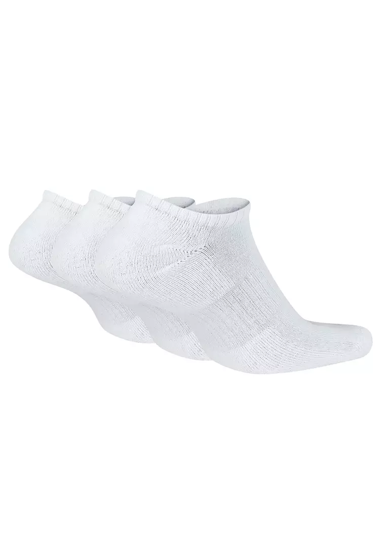 Unisex Everyday Cushioned Training No-Show Socks (3 Pairs)