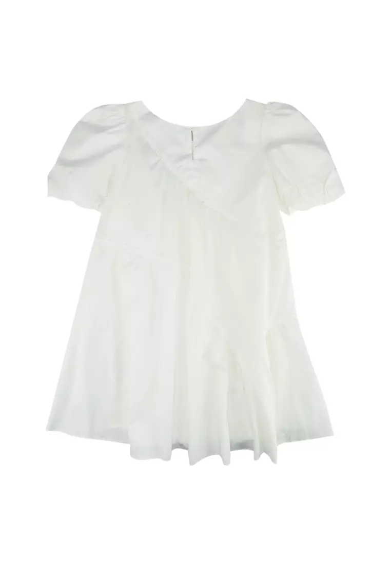 Asymmetric poplin dress zara outlet