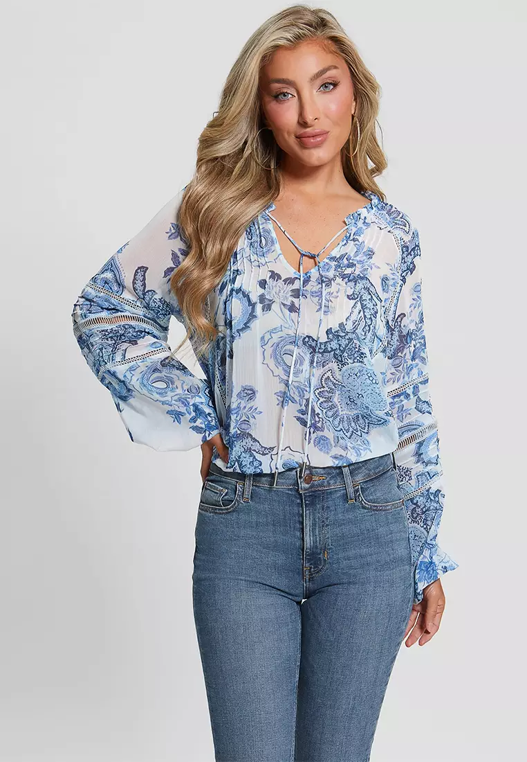 Guess blouses sales