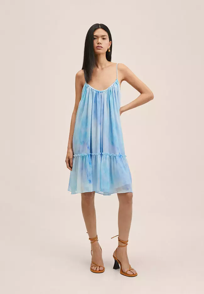 Ruffled Chiffon Dress
