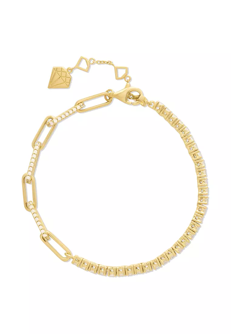 Gold chain bracelet best sale 14k