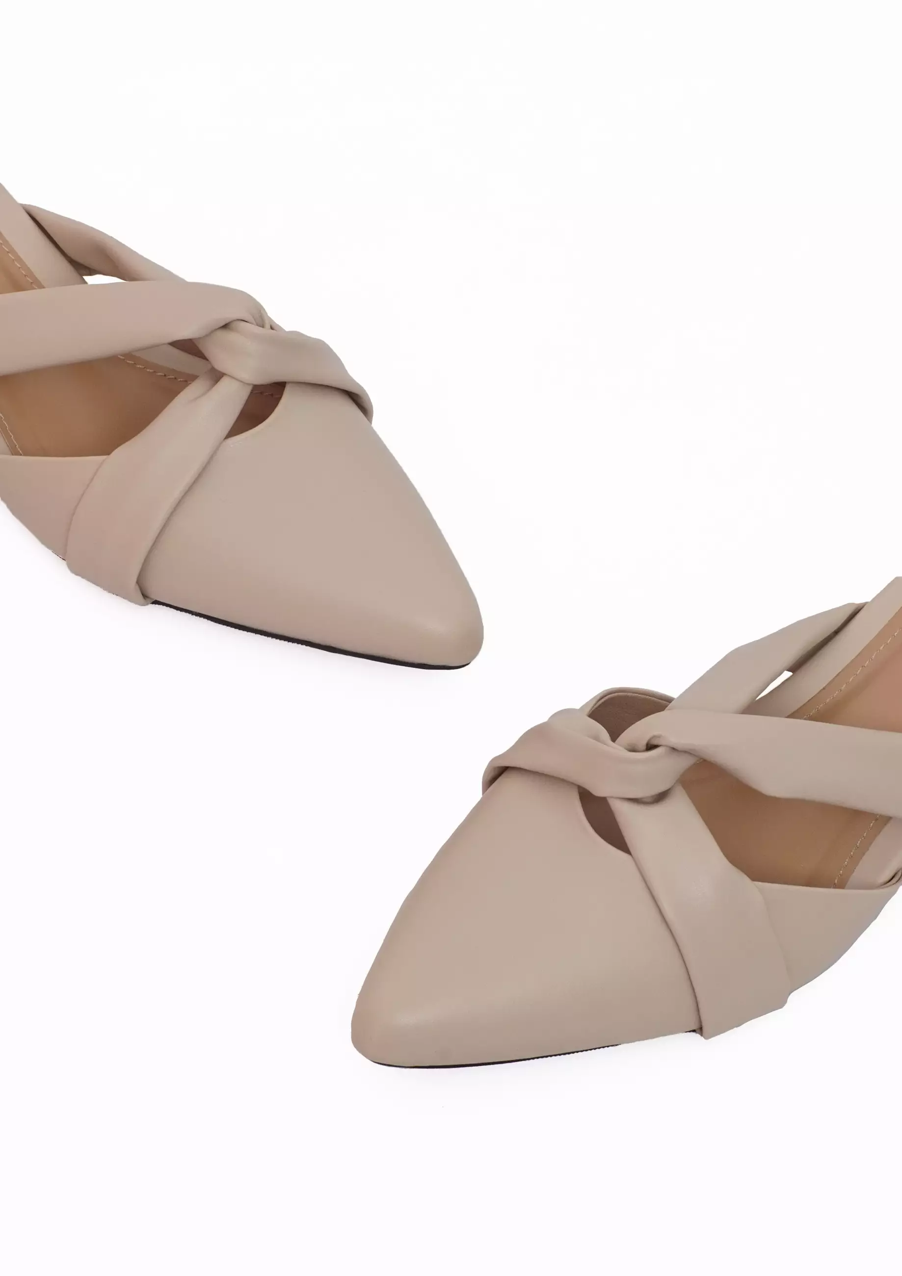 VIVI NICI - Peggy Sepatu Sandal Mules Wanita Hak 3 Cm Cannoli Cream