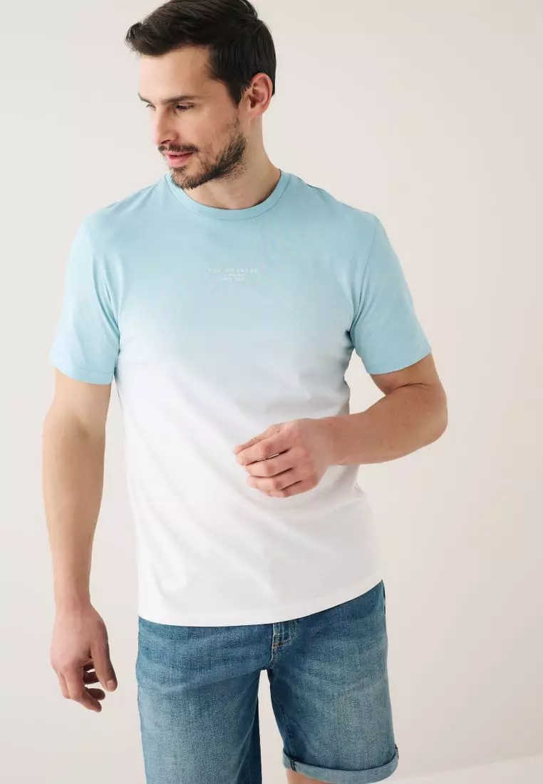 blue ombre t shirt