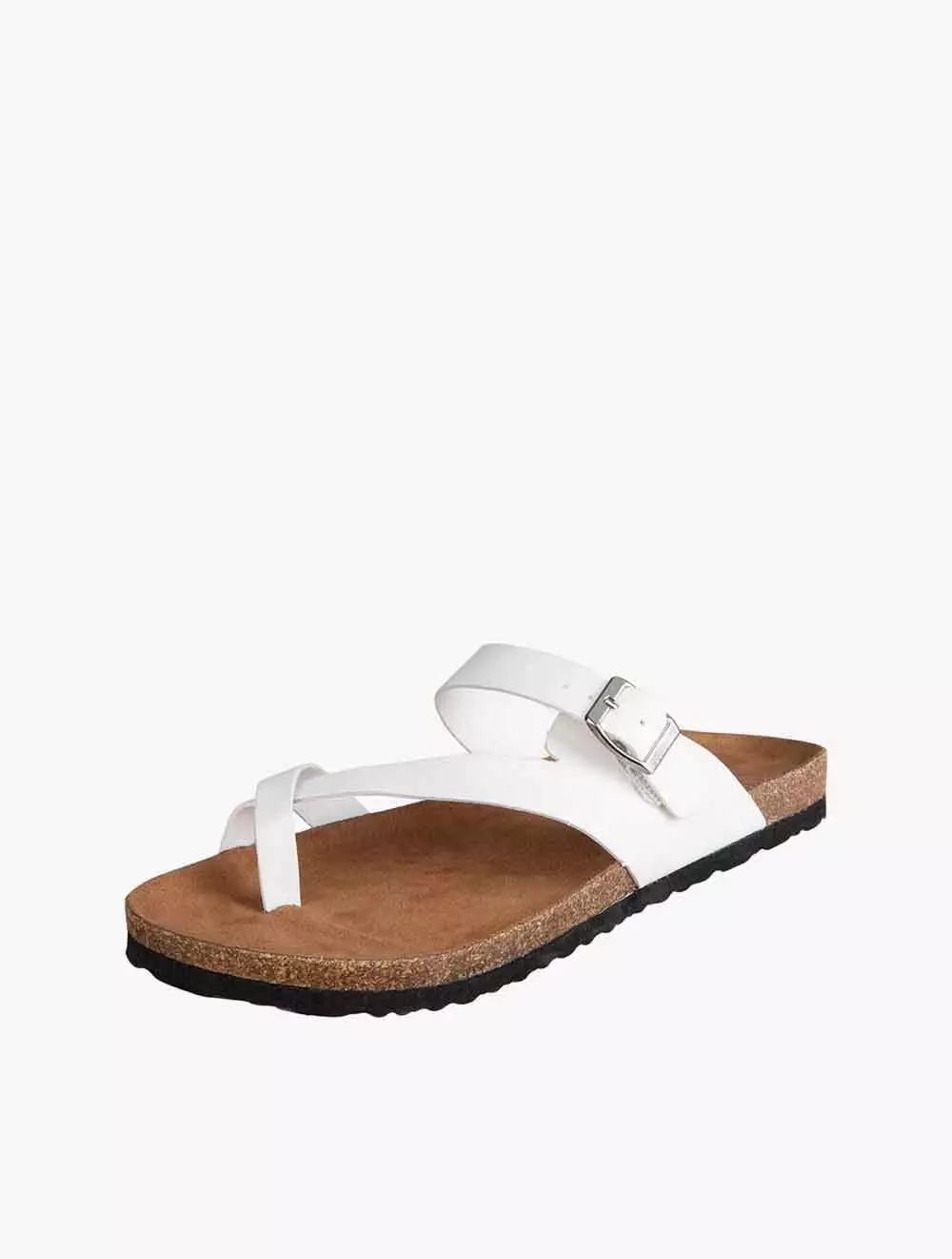 Payless State Street Womens Opal Footbed Thong - White_05