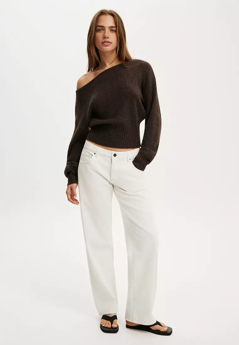 Softest Luxe Off Shoulder Knit Sweater