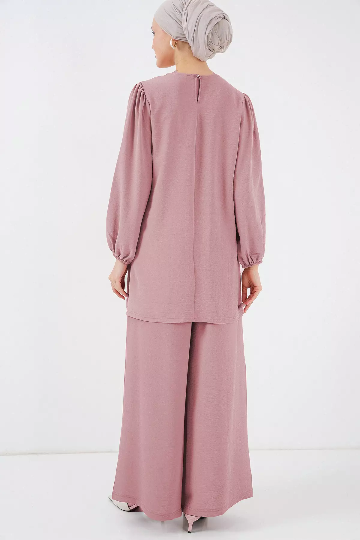 Ayrobin Tunic Pants Bottom Top Set 6712 - Powder