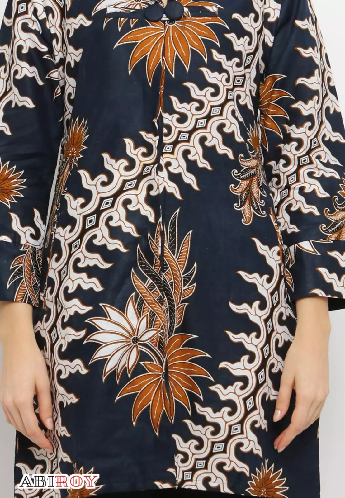 Tunik Batik SalyaNavy Premium