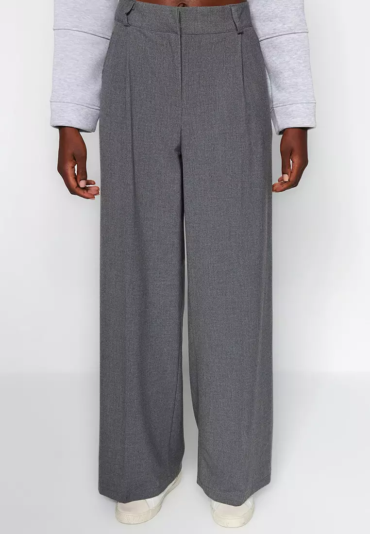 Wide Legs Woven Trousers