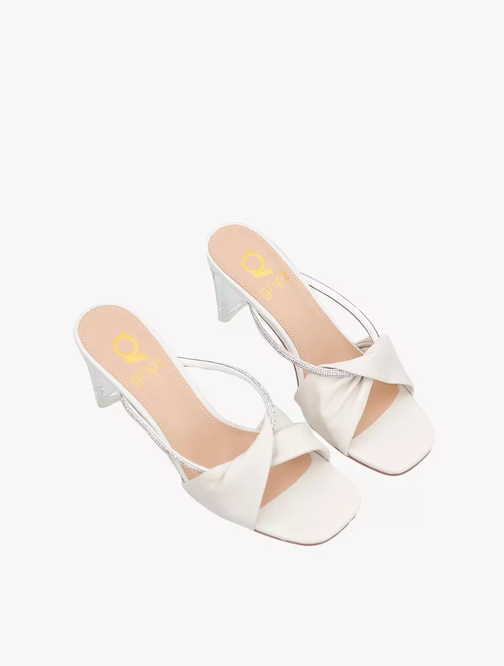GRIPZ S2205Niky(F103-111) Open Toe Heels - White