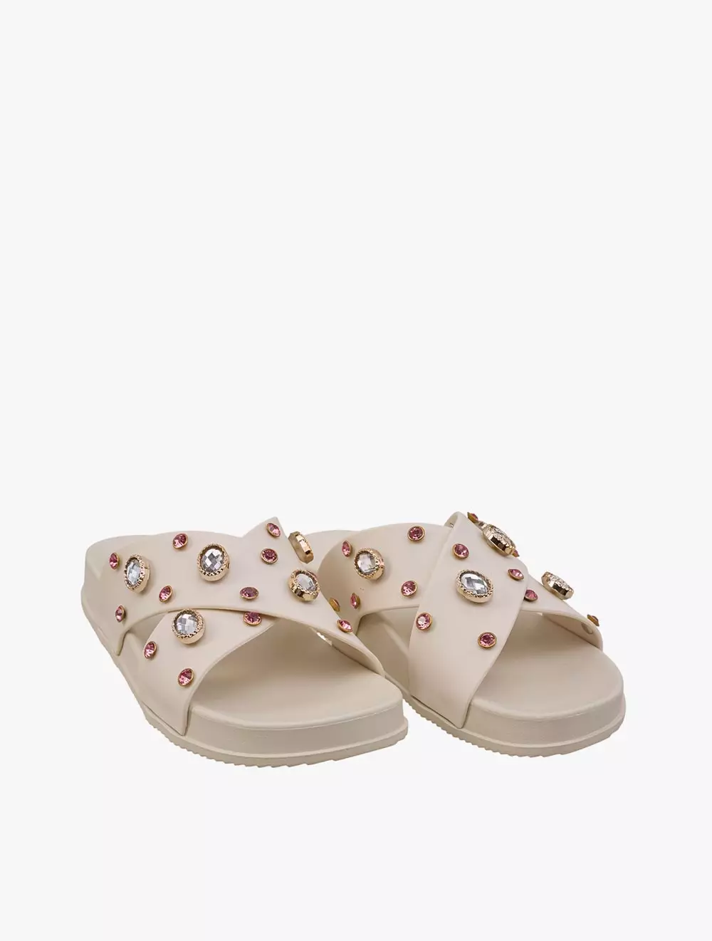 Payless Chrissie Womens Nael Jelly Sandals - Beige_05