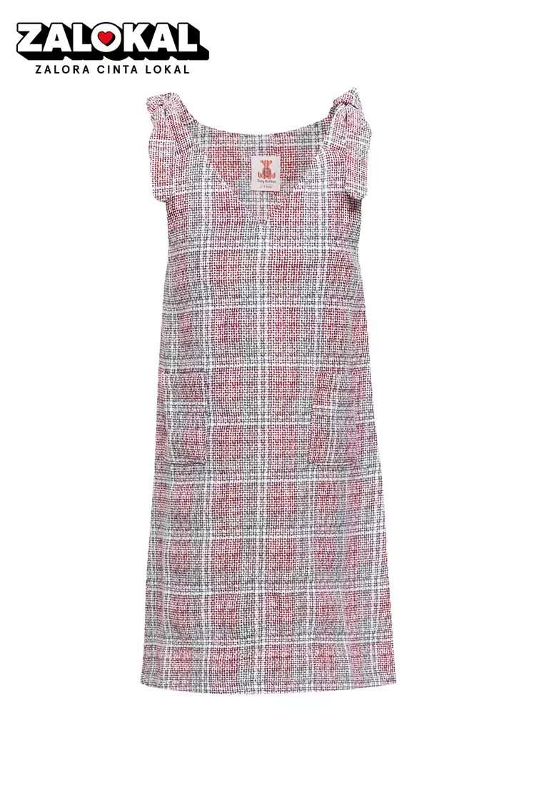 Girl A-line Square Midi Dress