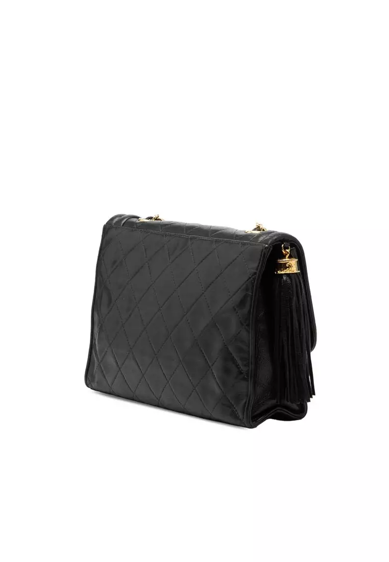 Pre-Loved Chanel Quilted Lambskin Tassel Flap