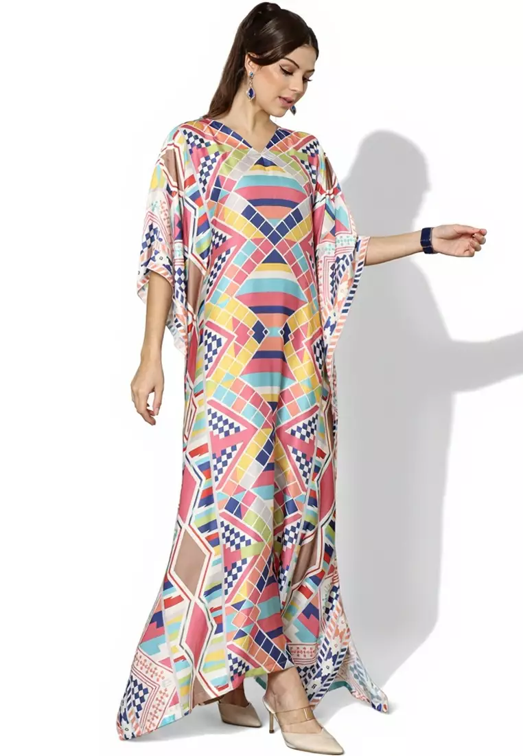 Kanzi Exclusive Short Sleeve Classic Kaftan