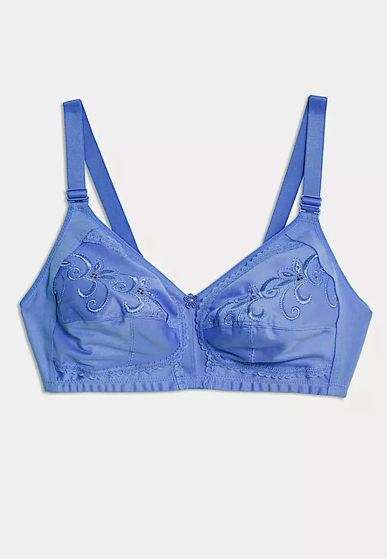 Total Support Embroidered Full Cup Bra