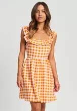 Orange Gingham