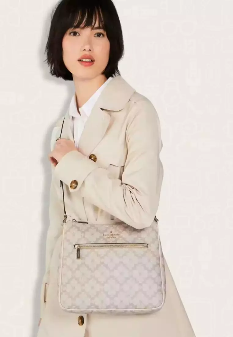 Kate Spade Signature Spade Flower Swingpack Crossbody Dark Mushroom Cap Multi