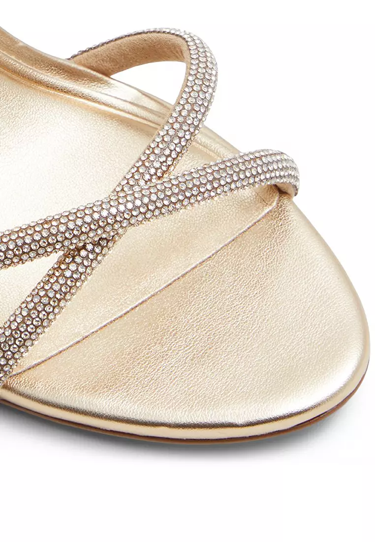 Manaelden Embellished Ankle Strap Heels