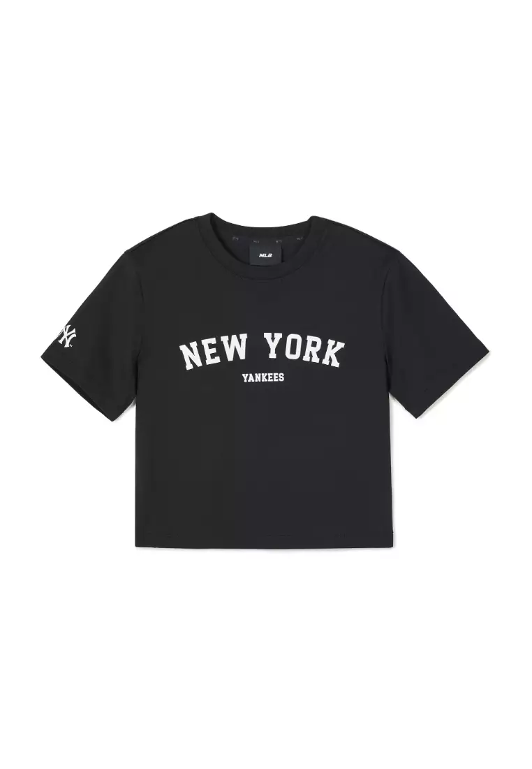 WOMEN'S CLASSIC SPORTS SEMI CROP T-SHIRTS NEW YORK YANKEES