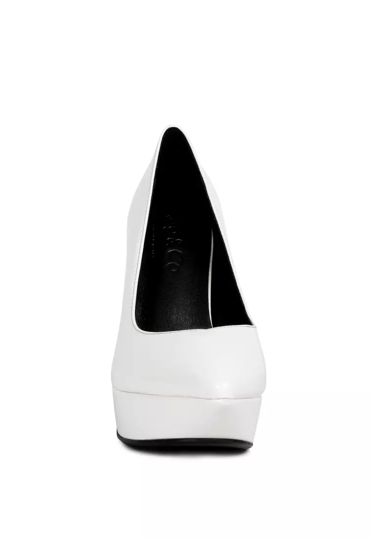 White patent high heels best sale