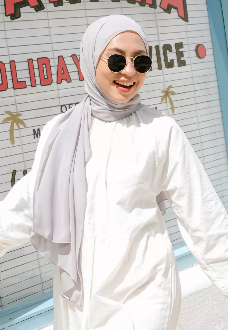 Bawal Shawl Light Grey