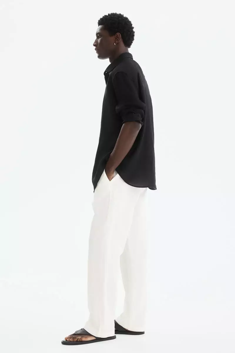 Loose Fit Linen-blend trousers